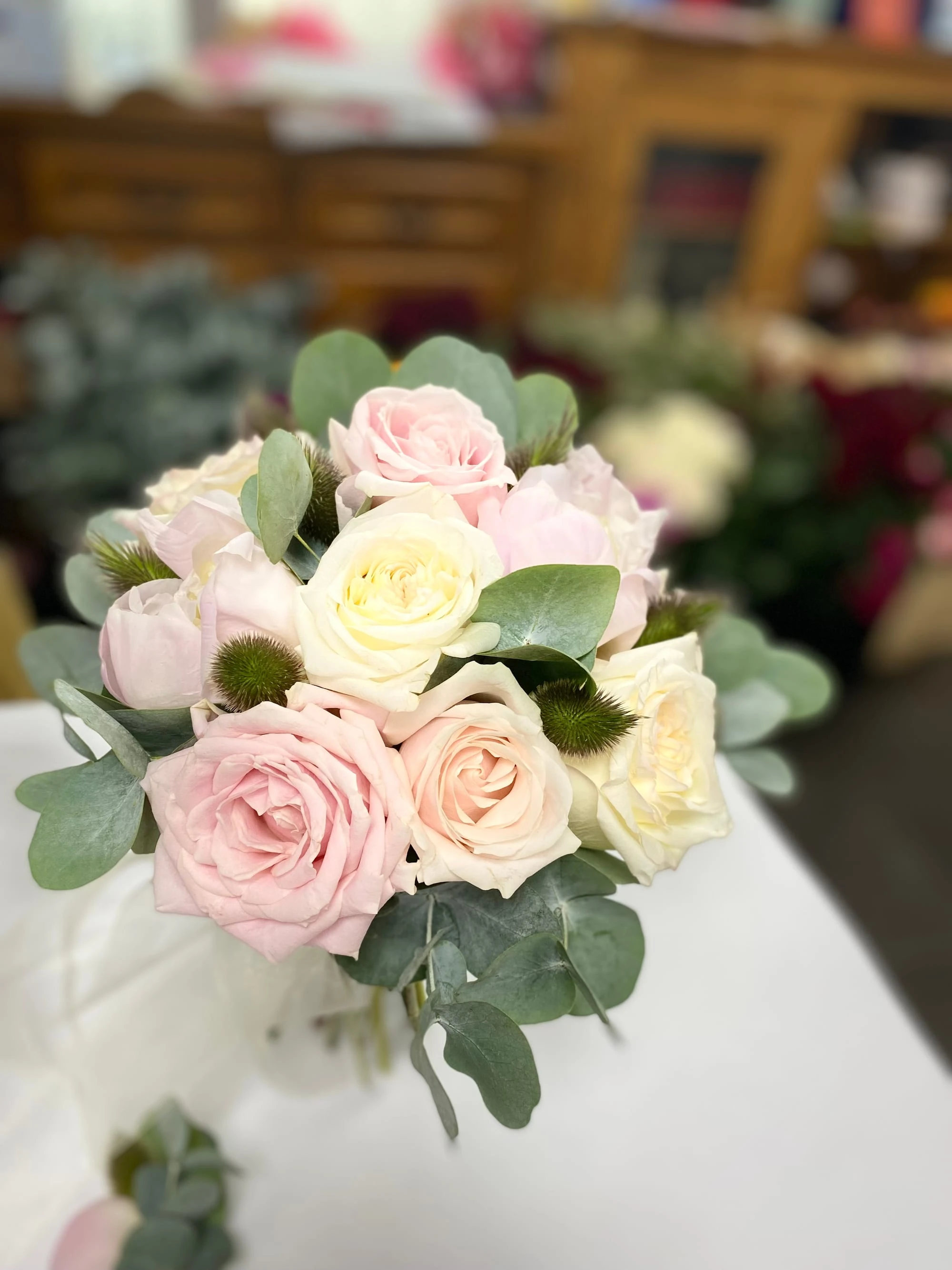 Bouquet de mariee rose et blanc